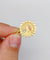 Augis - Pendentif médaille d'amour en or rose 18k et rubis 58 Facettes A07785