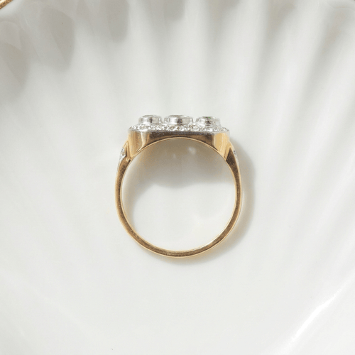 Antiker Ring mit grünen Granaten 58 Facettes HJ062659