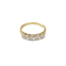 57 Bague demi-alliance ancienne en or jaune 585 et diamants 58 Facettes HJ062660