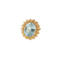 61 Bague cocktail en or jaune et aigue-marine 58 Facettes HJ062653