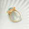 61 Bague cocktail en or jaune et aigue-marine 58 Facettes HJ062653