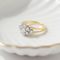 52 Wempe - Bague fleur en or jaune et diamants 58 Facettes HJ062658