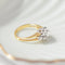 52 Wempe - Bague fleur en or jaune et diamants 58 Facettes HJ062658