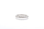 Bague 56 Demi-alliance - Bague en or blanc 18k et diamants 58 Facettes 25730 22384a