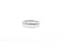Bague 56 Demi-alliance - Bague en or blanc 18k et diamants 58 Facettes 25730 22384a
