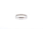Bague 56 Demi-alliance - Bague en or blanc 18k et diamants 58 Facettes 25730 22384a