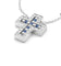 Damiani Belle Époque - Collier en or blanc, diamants et saphirs 58 Facettes 23460