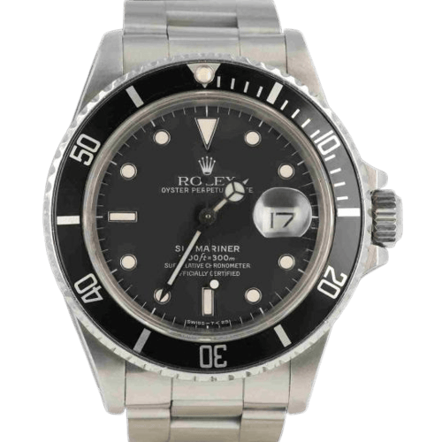 Montre Rolex - Montre Submariner 40 mm en acier 58 Facettes MT48076