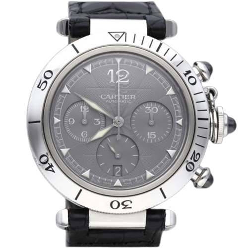 Cartier - Montre Pasha Chronograph en acier