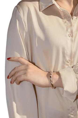 Bracelet  Jonc  Or rose Diamant 58 Facettes 4324640CN