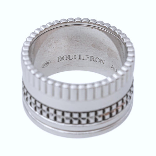 52 Boucheron - Bague Quatre en or blanc et PVD noir 58 Facettes 4660883RV
