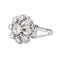 55 Bague marguerite en or blanc et diamants 58 Facettes 4951652CN