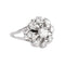55 Bague marguerite en or blanc et diamants 58 Facettes 4951652CN