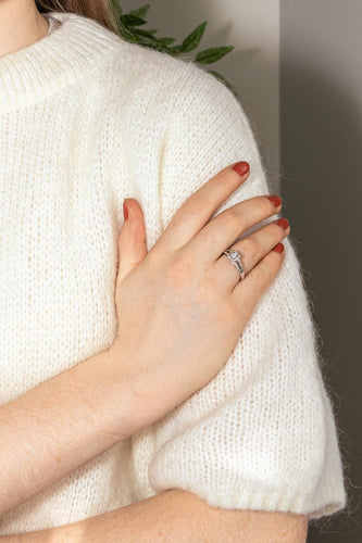 56 Mauboussin - Bague Chance of Love n°2 en or blanc et diamants 58 Facettes 5237142CN