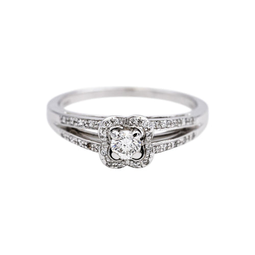 56 Mauboussin - Bague Chance of Love n°2 en or blanc et diamants 58 Facettes 5237142CN