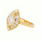 54 Bague marquise en or jaune et diamants 58 Facettes 5376537CN