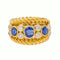 53 Bague en or jaune, saphirs et diamants 58 Facettes 5481897CN