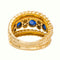 53 Bague en or jaune, saphirs et diamants 58 Facettes 5481897CN