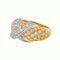 44 Bague jonc en or jaune et blanc et diamants 58 Facettes 5655437CN