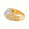 44 Bague jonc en or jaune et blanc et diamants 58 Facettes 5655437CN