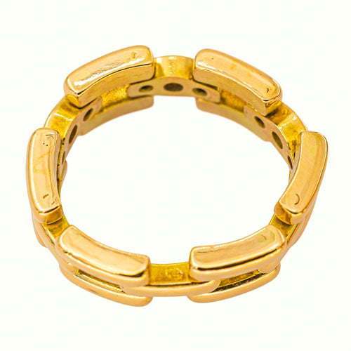 53.5 Bague souple en or jaune et diamants 58 Facettes 5655438CN