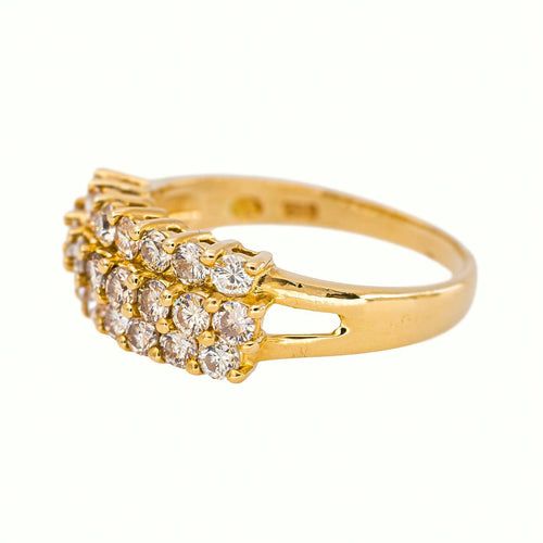 54 Bague en or jaune et diamants 58 Facettes 5709150CN