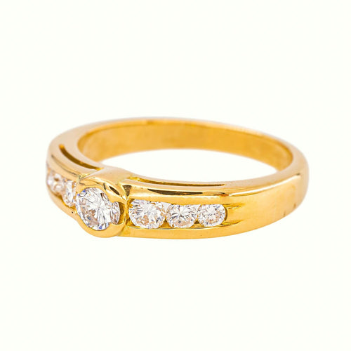 62 Bague en or jaune et diamants 58 Facettes 5709152CN