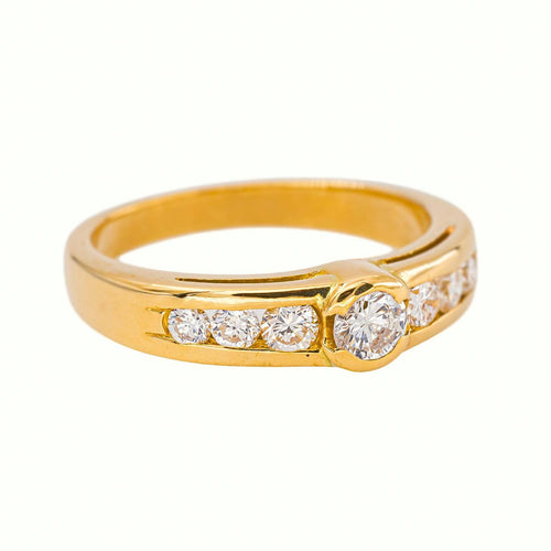 62 Bague en or jaune et diamants 58 Facettes 5709152CN
