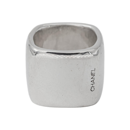 54 Chanel - Bague bandeau carré en argent 58 Facettes 5742154CN
