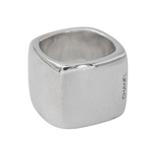 54 Chanel - Bague bandeau carré en argent 58 Facettes 5742154CN