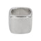 54 Chanel - Bague bandeau carré en argent 58 Facettes 5742154CN