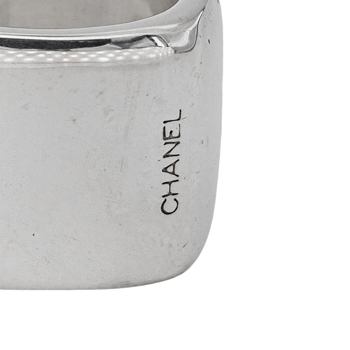 54 Chanel - Bague bandeau carré en argent 58 Facettes 5742154CN