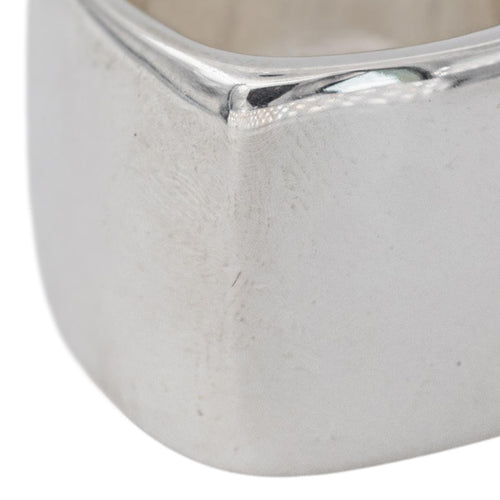 54 Chanel - Bague bandeau carré en argent 58 Facettes 5742154CN