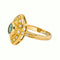 49 Bague marquise en or jaune, émeraude et diamants 58 Facettes 5807405RV