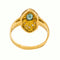 49 Bague marquise en or jaune, émeraude et diamants 58 Facettes 5807405RV