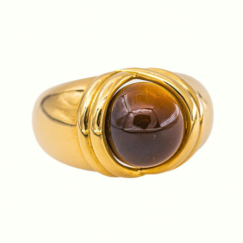 52.5 Bague Dôme en or jaune et gemmes interchangeables 58 Facettes 5807418RV