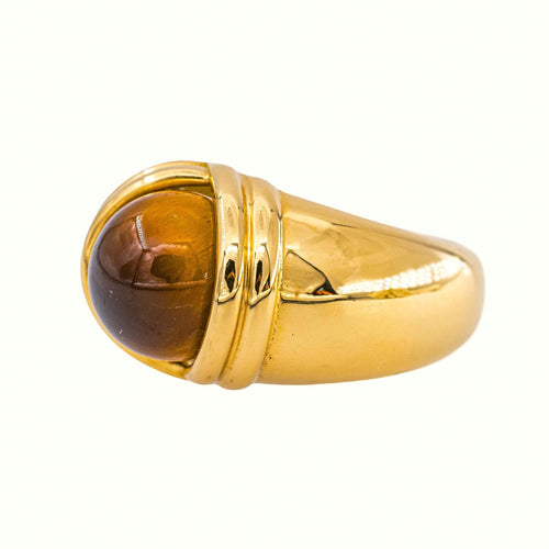 52.5 Bague Dôme en or jaune et gemmes interchangeables 58 Facettes 5807418RV