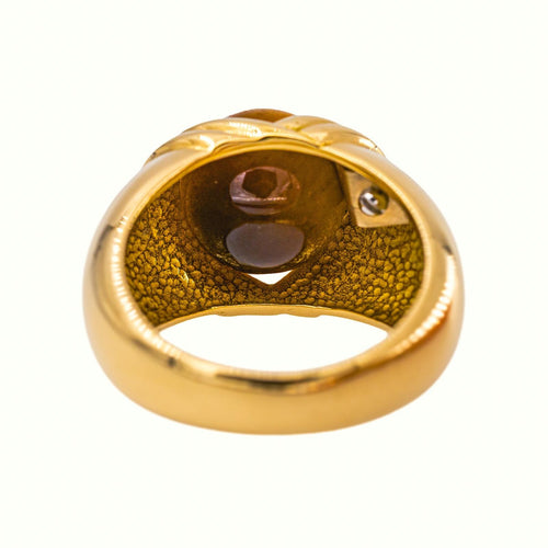 52.5 Bague Dôme en or jaune et gemmes interchangeables 58 Facettes 5807418RV