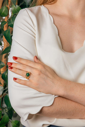 52.5 Bague Dôme en or jaune et gemmes interchangeables 58 Facettes 5807418RV
