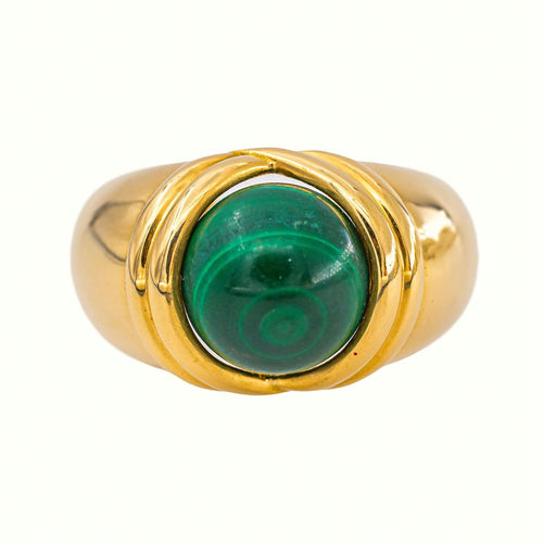 52.5 Bague Dôme en or jaune et gemmes interchangeables 58 Facettes 5807418RV
