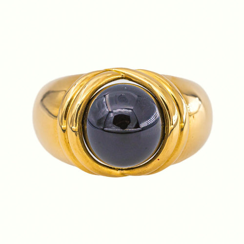 52.5 Bague Dôme en or jaune et gemmes interchangeables 58 Facettes 5807418RV