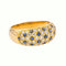 54 Bague jonc en or jaune, saphirs et diamants 58 Facettes 5839185RV