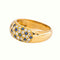 54 Bague jonc en or jaune, saphirs et diamants 58 Facettes 5839185RV