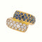 54 Bague en or jaune, saphirs et diamants 58 Facettes 5854771CN