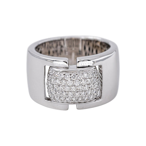 52 Bague en or blanc et diamants 58 Facettes 5857869CN