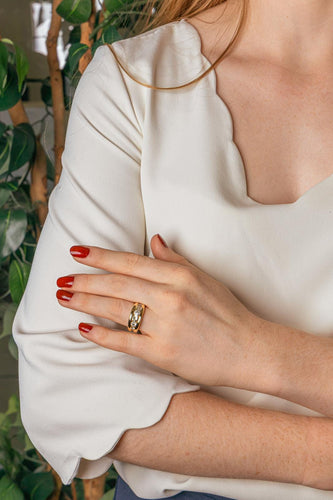 55 Bague en or jaune et diamants taille ancienne 58 Facettes 5944389CN