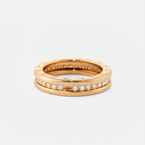50 BVLGARI B.Zero1 - Bague en or jaune et diamants 58 Facettes 160