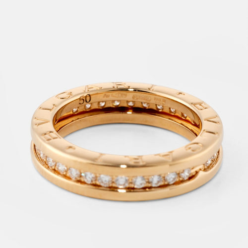 50 BVLGARI B.Zero1 - Bague en or jaune et diamants 58 Facettes 160