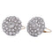 Boucles d'oreilles en platine et or jaune avec diamants 58 Facettes OR229 (00719)