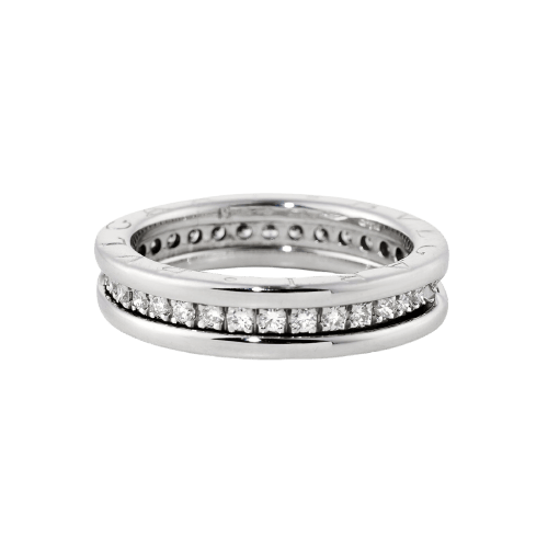 51 BVLGARI B.Zero1 - Bague en or blanc et diamants 58 Facettes 212